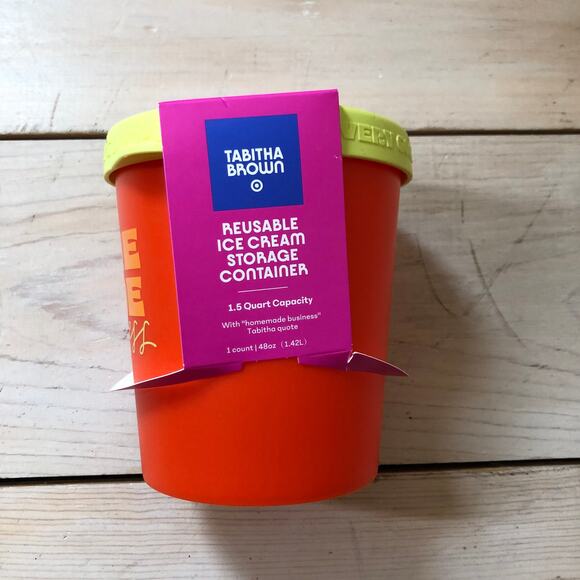 Tabitha Brown for Target NWT 1.5qt Ice Cream Container - Picture 2 of 9